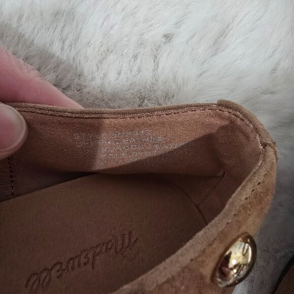 Madewell Greta Ballet Flat Studded Dried Acorn Brown Suede Women's Sizes NEW - Picture 9 of 9